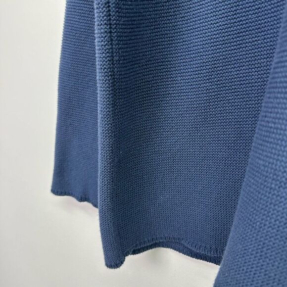 Gudrun Sjoden Women’s Navy Knit Square Neck Pullover Sweater - Picture 8 of 9